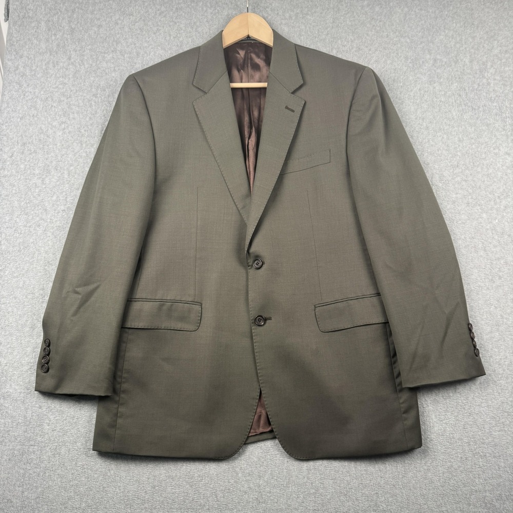 Ralph Lauren Blazer Mens 42R Gray Brown 100% Wool 2-Button Sport Coat Dillards
